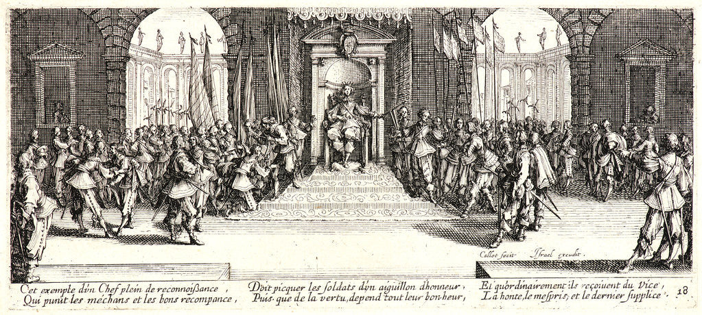 Detail of Distribution of Pay (Distribution des Recompenses), 1633 by Jacques Callot