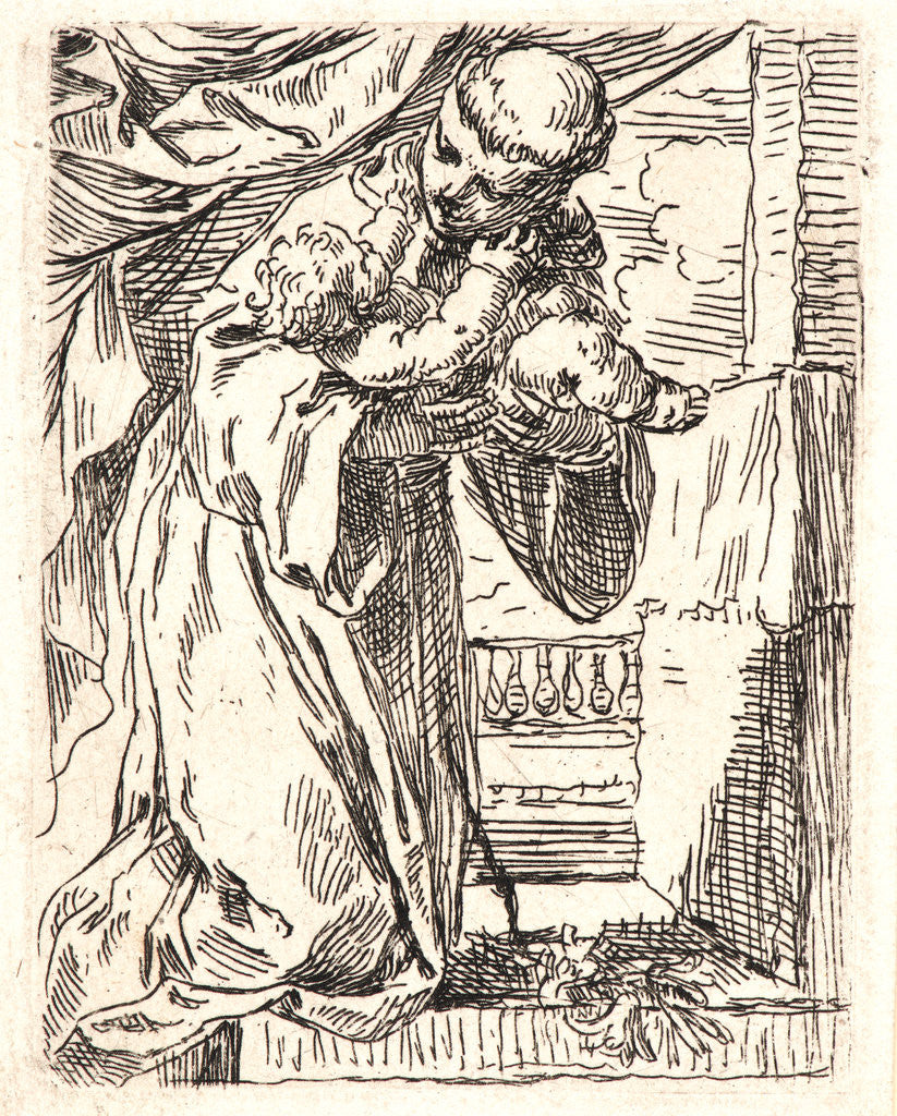 Detail of St. Anthony of Padua, 17th century by Simone Cantarini