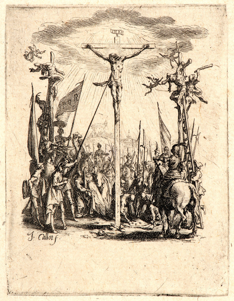 Detail of The Crucifixion (La crucifiement), 1624 by Jacques Callot