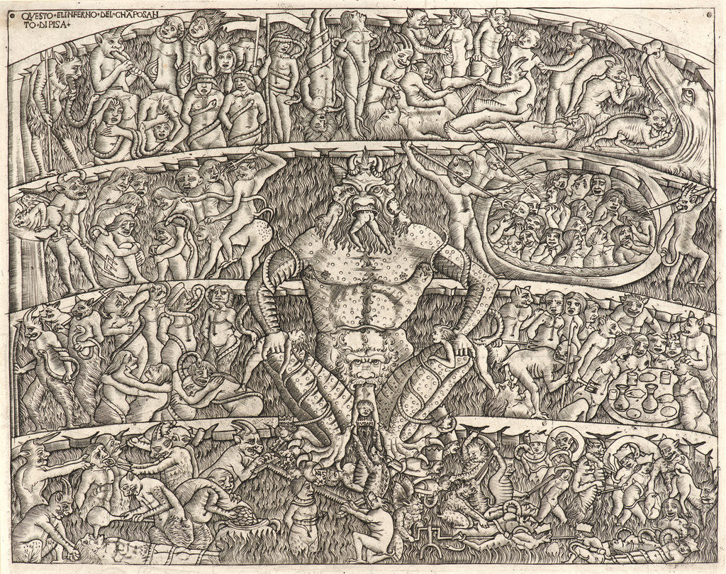 Detail of The Inferno According to Dante, ca. 1460-1480 by Anonymous