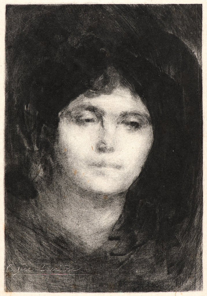Detail of Mme. Eugène Carrière, 1893 by Eugène Carrière