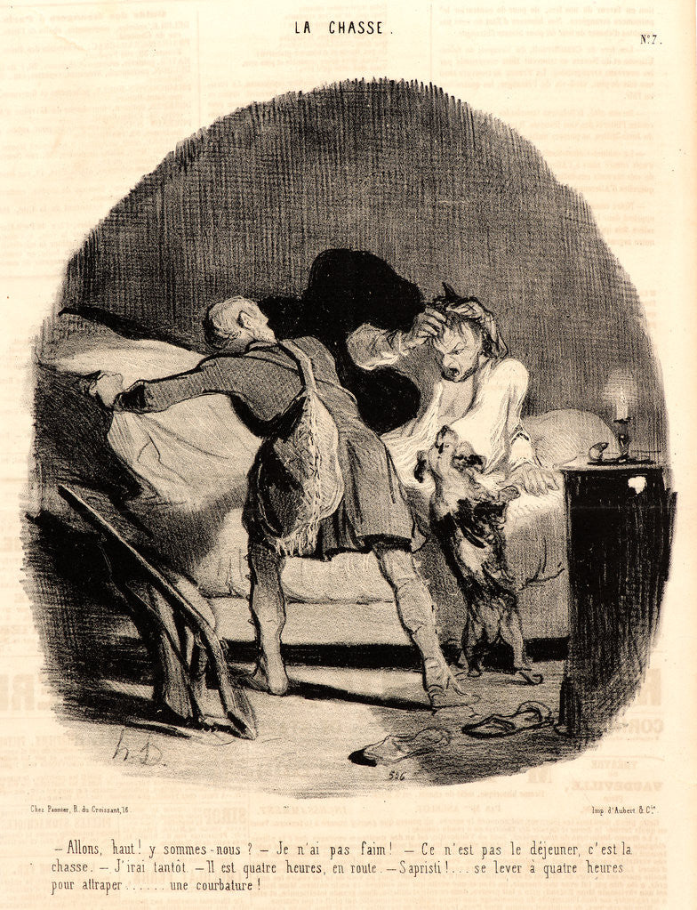 Detail of Allons, haut! y sommes-nous?.., 1843 by Honoré Daumier