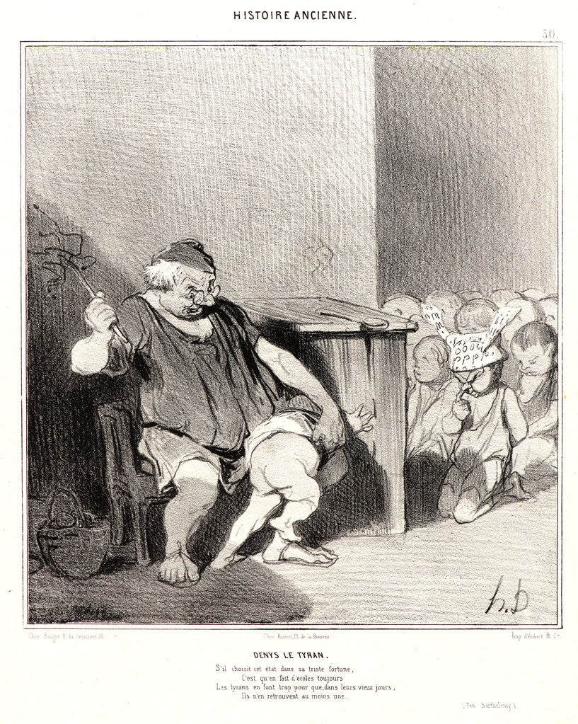 Detail of Denys le Tyran, 1842 by Honoré Daumier