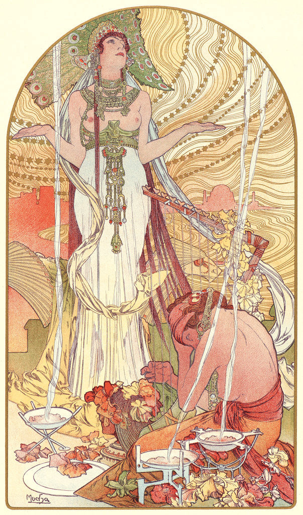 Detail of Incantation (Salammbo), ca. 1897 by Alphonse Mucha