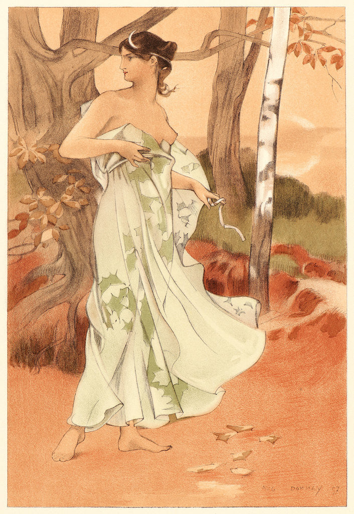 Detail of Artémis, 1897 by Auguste Donnay
