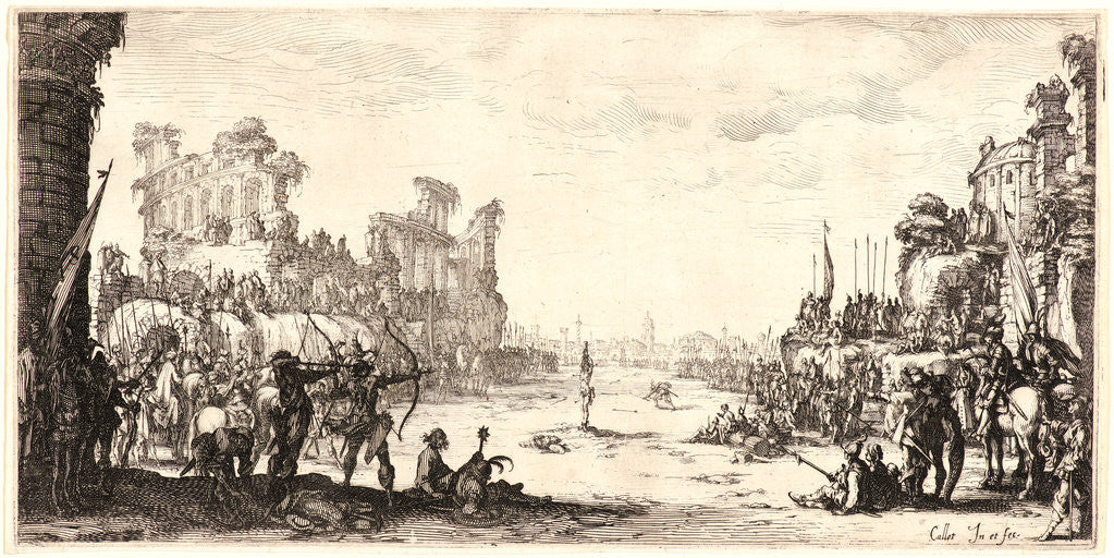 Detail of The Martyrdom of St. Sebastian, 1621 by Jacques Callot