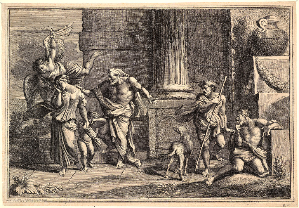 Detail of Hagar and Ishmael, ca. 1740-1750 by Charles-Antoine Coypel