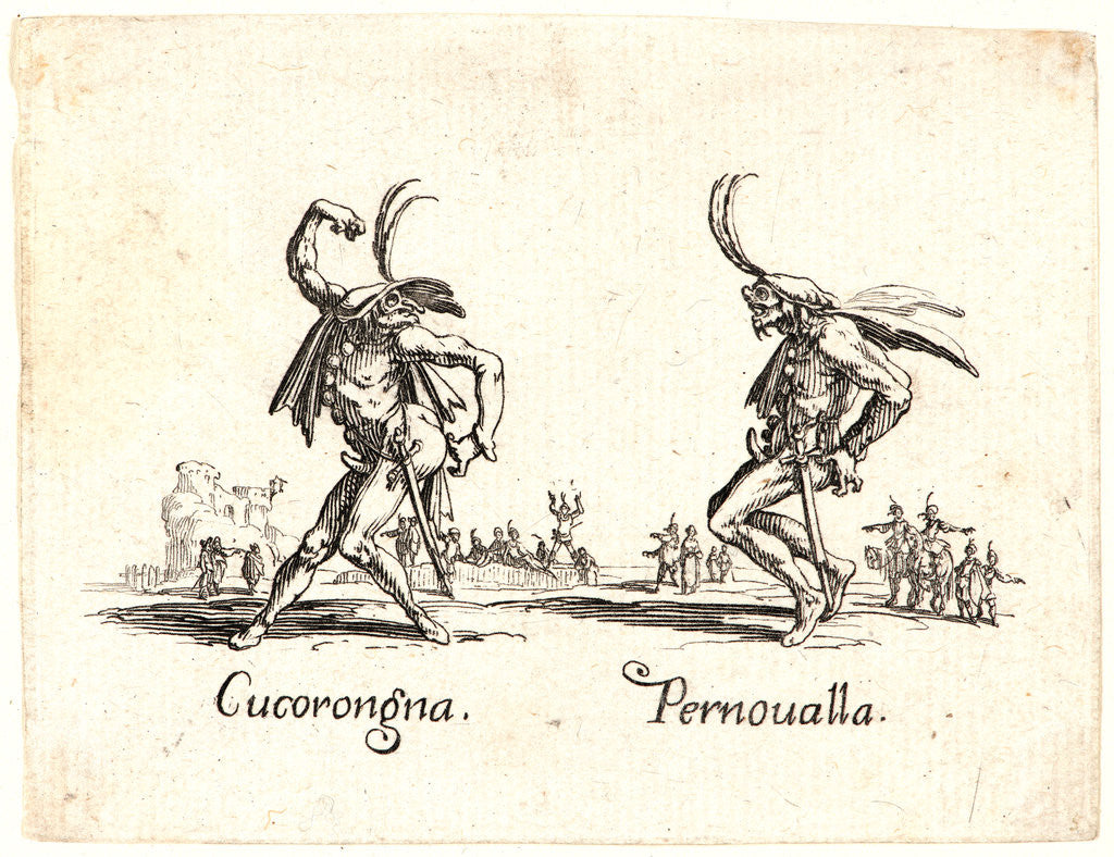 Detail of Cucorogna and Pernoualla, 1622 and later by Jacques Callot