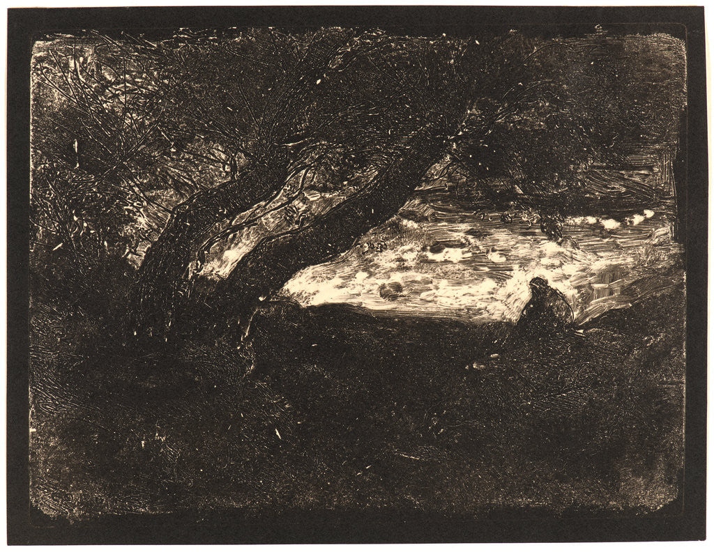 Detail of The Dreamer (Le Songeur), 1854 by Jean-Baptiste-Camille Corot