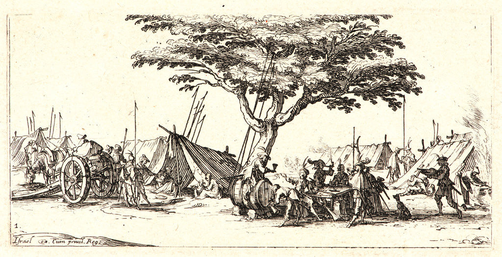 Detail of The Encampment (Le Campement), 1636 by Jacques Callot