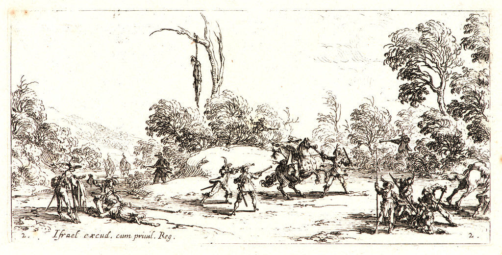 Detail of The Attack on the Road (L'Attaque sur la Route), 1636 by Jacques Callot