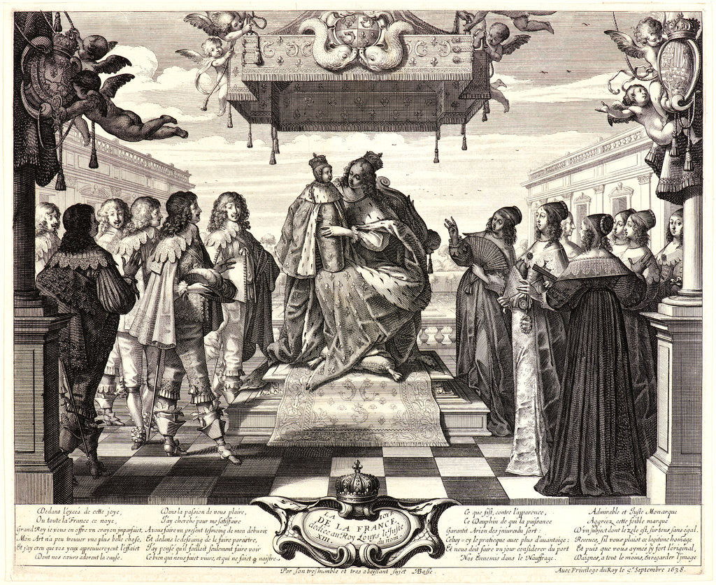 Detail of La Joye de la France, 1638 by Abraham Bosse