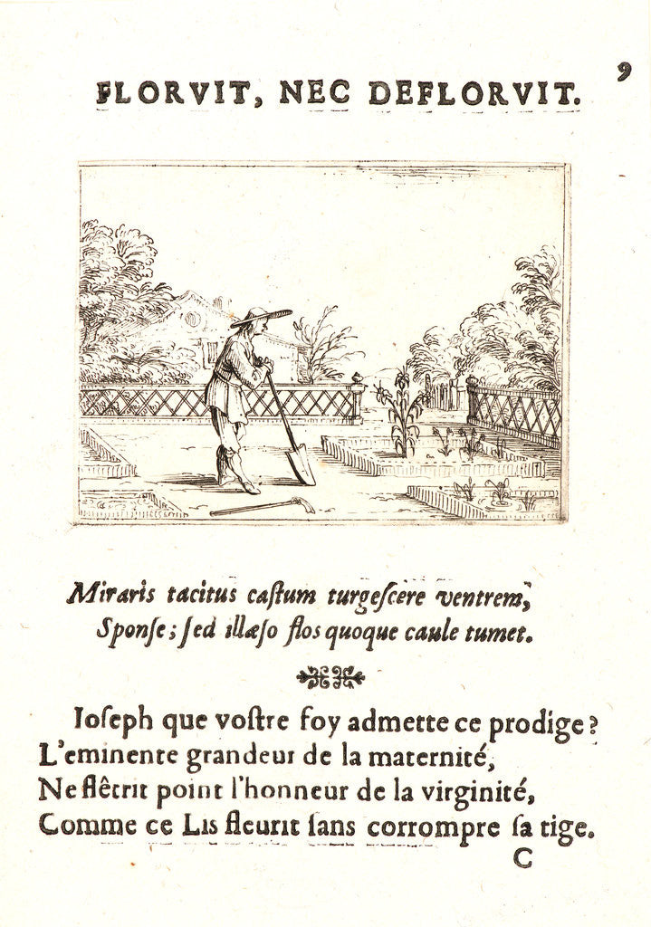 Detail of Le Jardinier, 17th century by Jacques Callot
