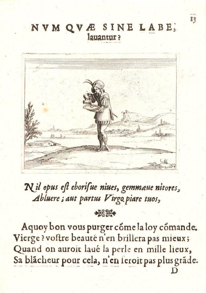 Detail of Personnage Lavant une Perle, 17th century by Jacques Callot