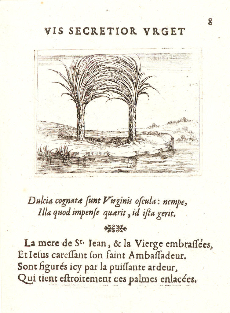 Detail of Les Deux Palmiers, 17th century by Jacques Callot