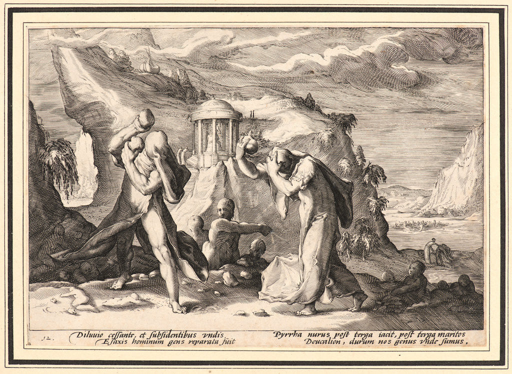 Detail of Deucalion and Pyrra Repeopling the Earth, ca. 1589 by Anonymous
