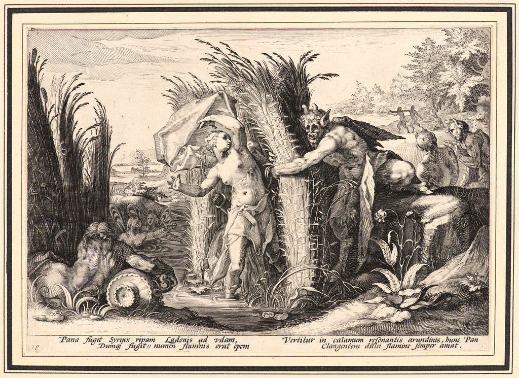 Detail of Pan Pursuing Syrinx, Who Is Changed into a Reed, ca. 1589 by Anonymous