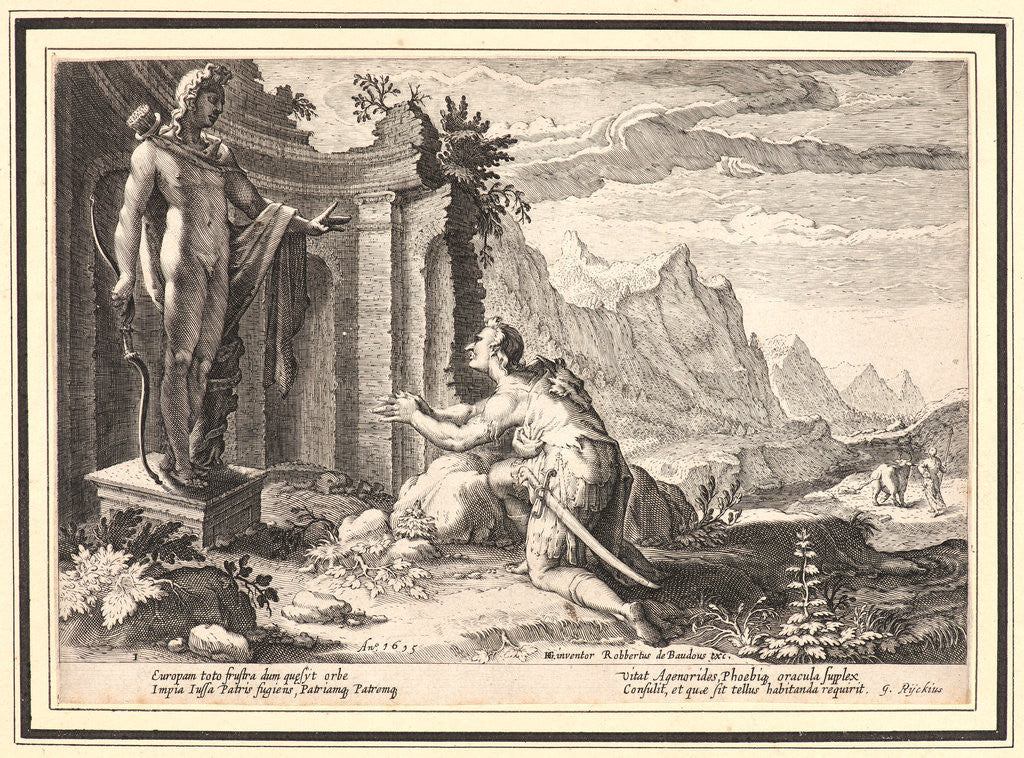 Detail of Cadmus Asks the Oracle at Delphi Where He Can Find His Sister, Europa, 1615 by Anonymous