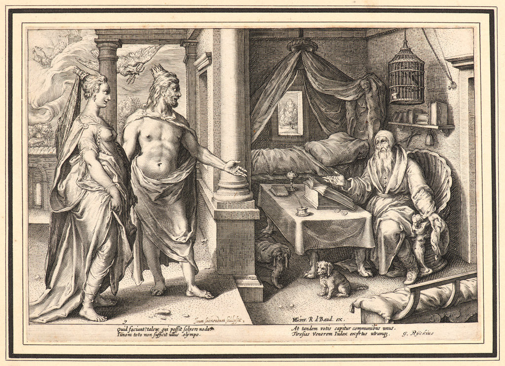 Detail of Tiresias, Having Been Changed into a Woman and Back into a Man, Answers the Question, ca. 1615 by Anonymous