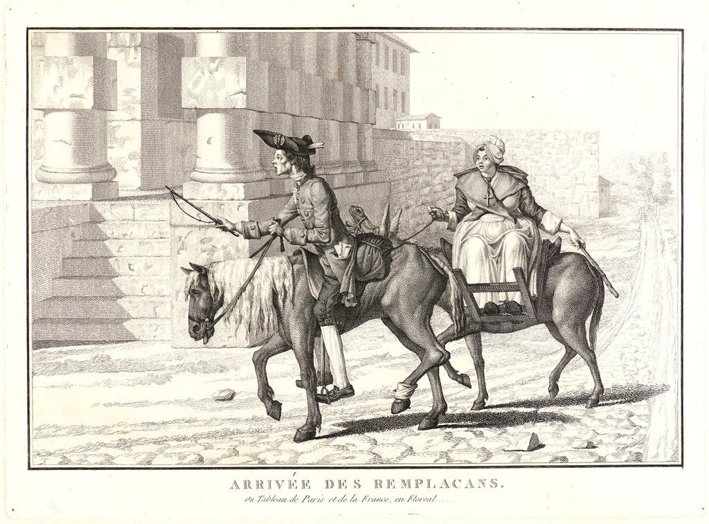 Detail of Arrival of the Replacements (Arrivée des Remplacans), ca. 1805 by Anonymous
