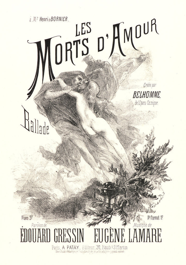 Detail of Les Morts d'Amour, 1885 by Eugène Carrière