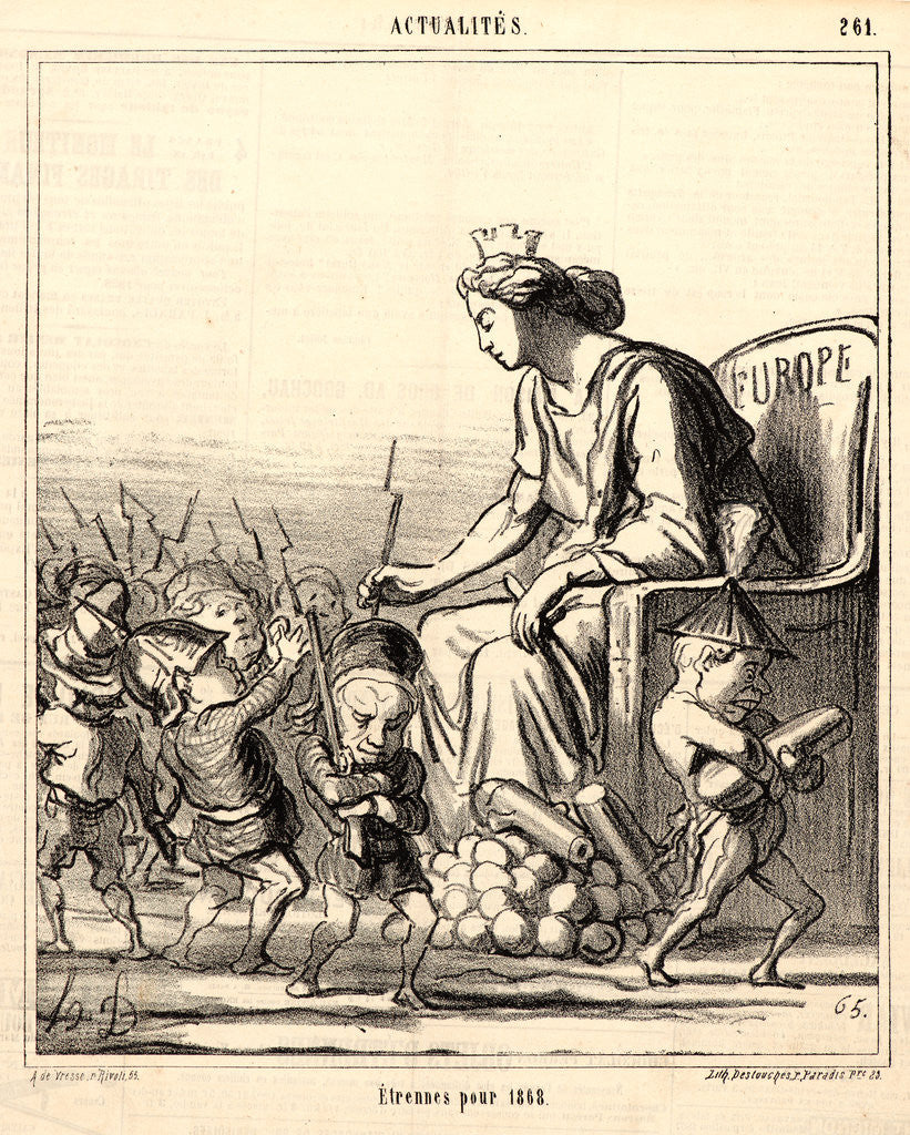 Detail of Etrennes Pour 1868, 1867 by Honoré Daumier