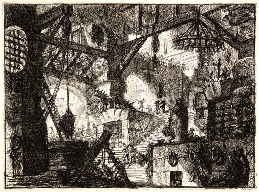 Detail of The Well, 1761 by Giovanni Battista Piranesi