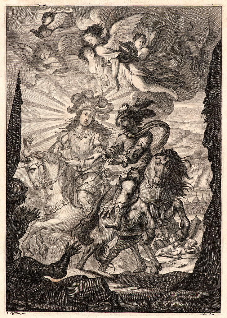 Detail of The Parting of Joan and Charles VII, ca. 1657 by Abraham Bosse