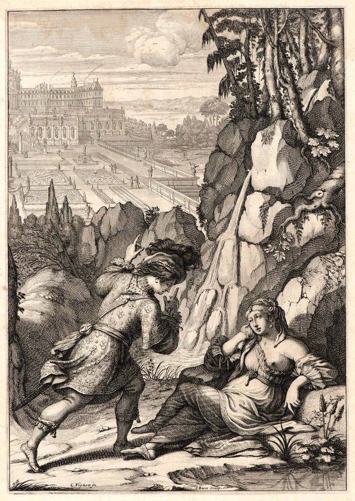 Detail of Roger Finds His Sister, Agnes, ca. 1657 by Abraham Bosse
