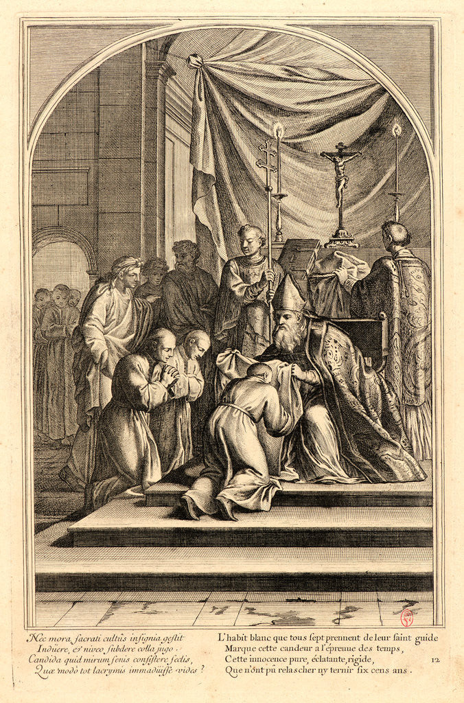 Detail of The Life of Saint Bruno, or The Founding of the Carthusian Order, Plate 12, 17th-18th century by Anonymous