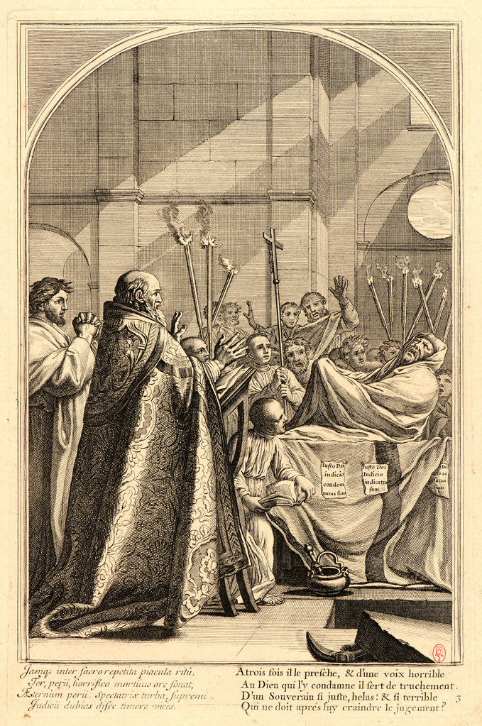 Detail of The Life of Saint Bruno, or The Founding of the Carthusian Order, Plate 3, 17th-18th century by Anonymous