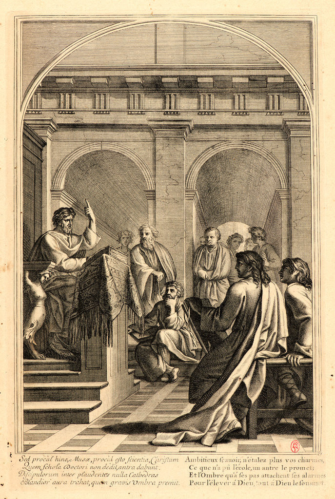 Detail of The Life of Saint Bruno, or The Founding of the Carthusian Order, Plate 5, 17th-18th century by Anonymous