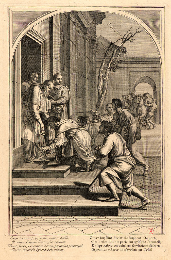 Detail of The Life of Saint Bruno, or The Founding of the Carthusian Order, Plate 9, 17th-18th century by Anonymous
