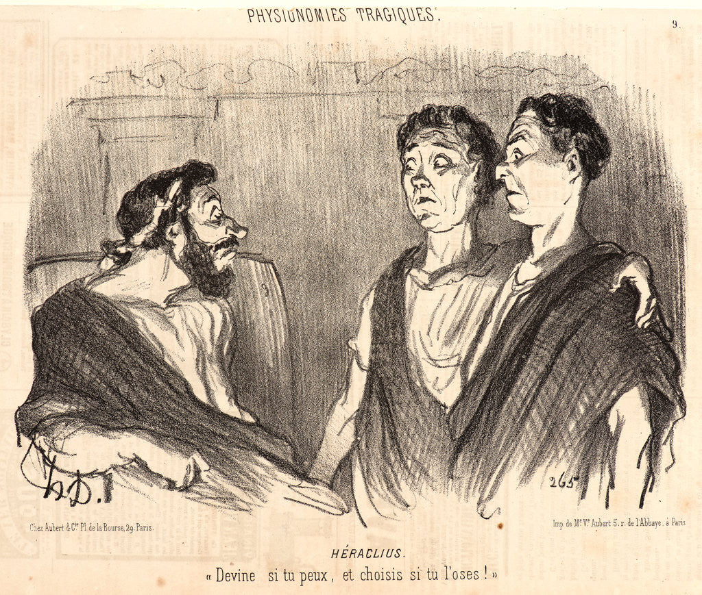 Detail of Héraclius, 1851 by Honoré Daumier
