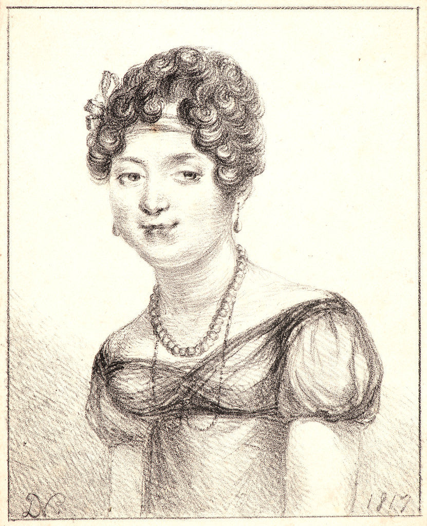 Detail of Portrait of a Young Woman, 1817 by Vivant Denon