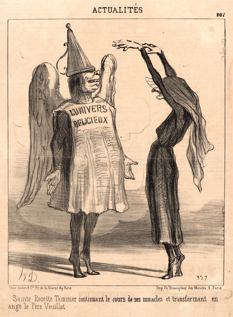 Detail of Sainte Rosette Tamisier.., 1851 by Honoré Daumier