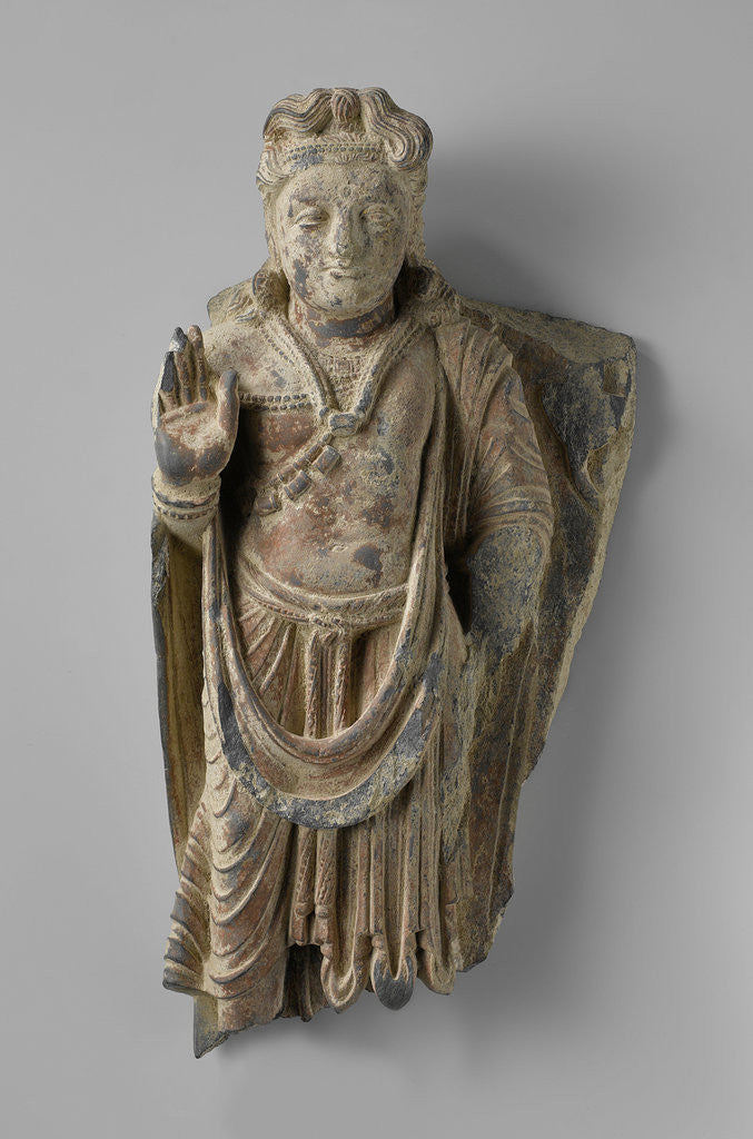 Detail of The bodhisattva Maitreya by Anonymous