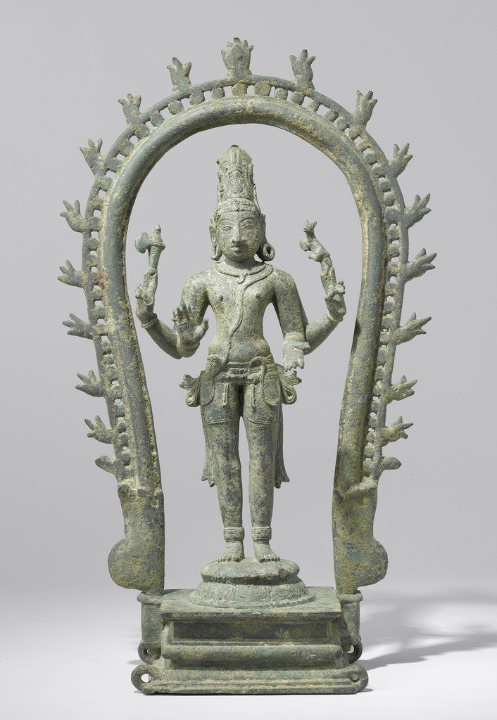 Detail of Shiva with the Moon in his Hair by Anonymous