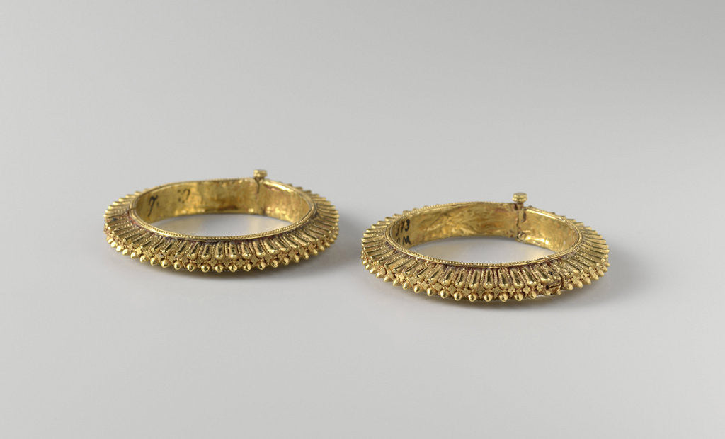Detail of Pair of bracelets by Anonymous