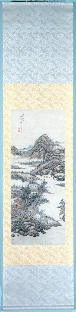 Detail of Hermit in the Mountains, Zhu Henian by Anonymous