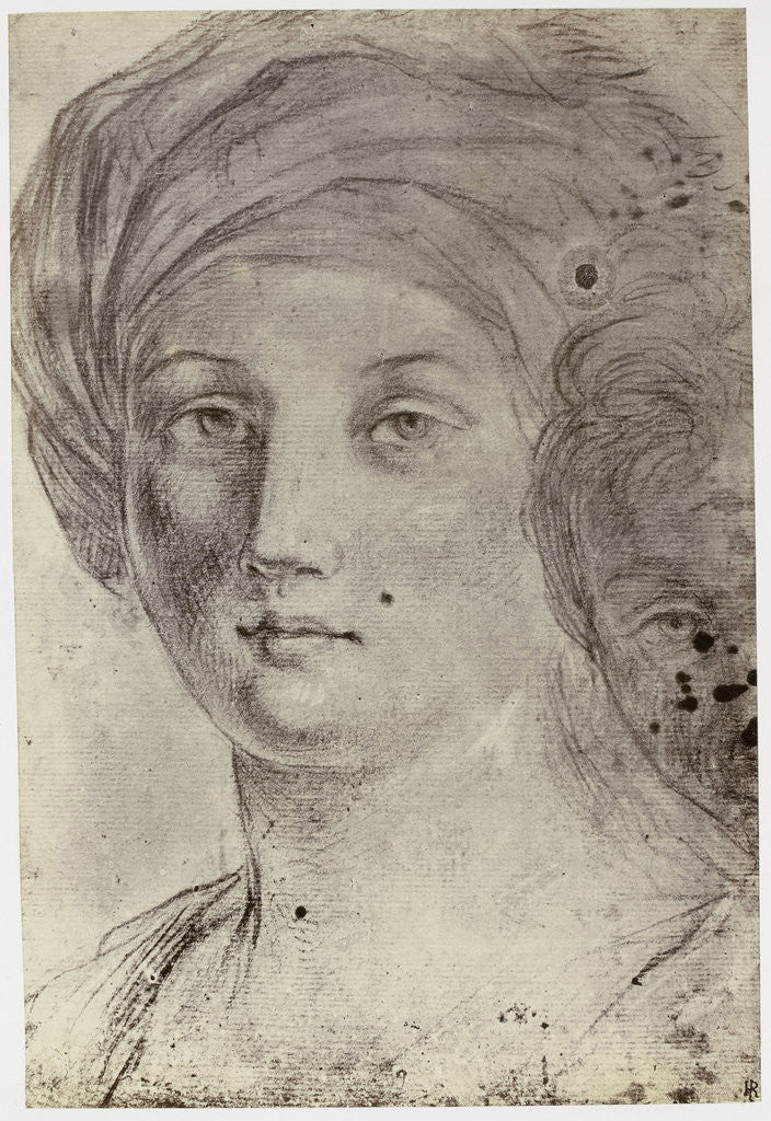 Detail of His Wife's Portrait by Anonymous