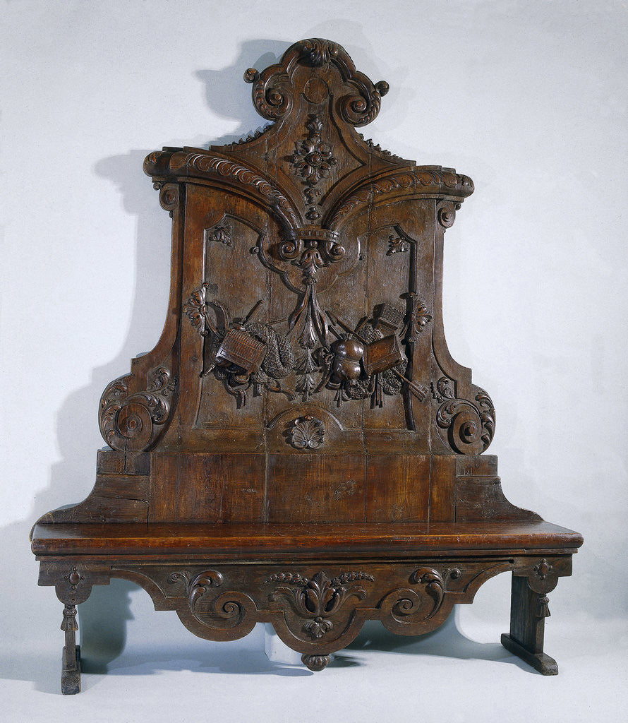 Detail of Garden bench in Marot style by Anonymous