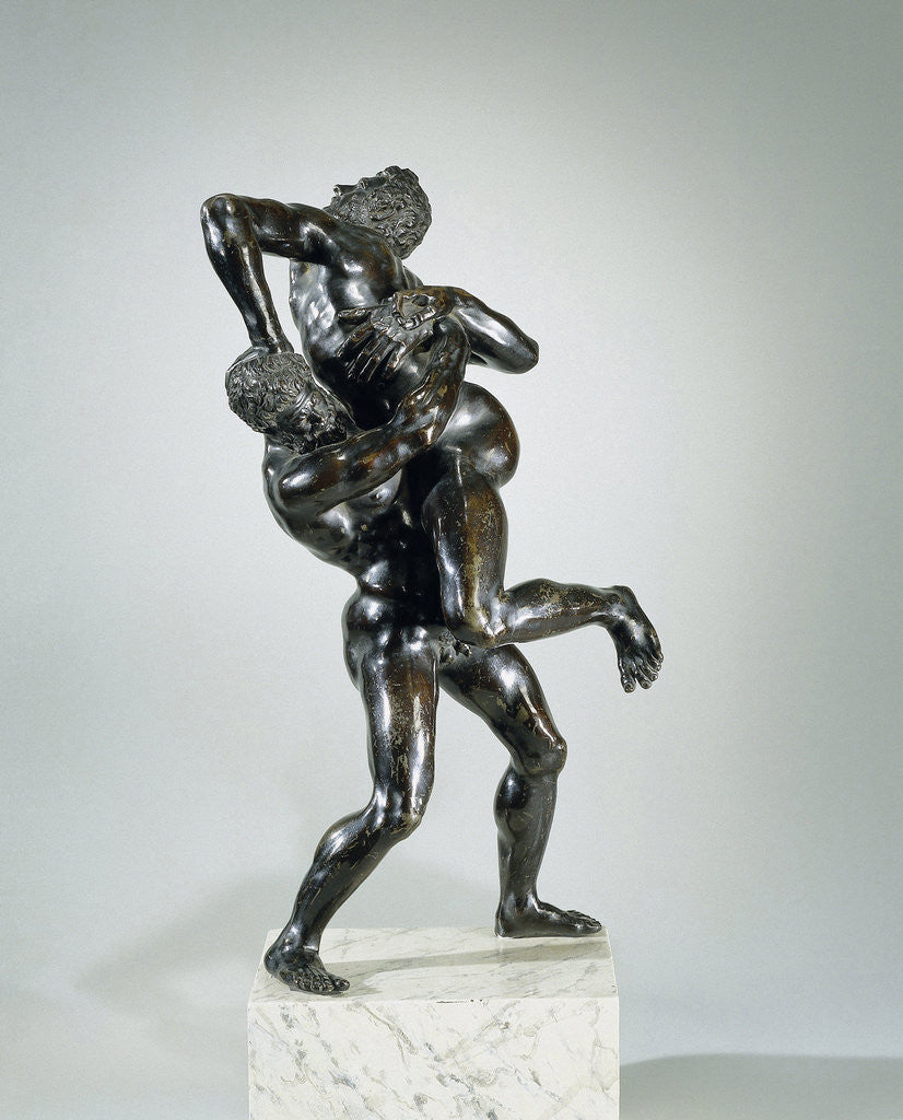 Detail of Hercules and Antaeus by Follower of Giambologna