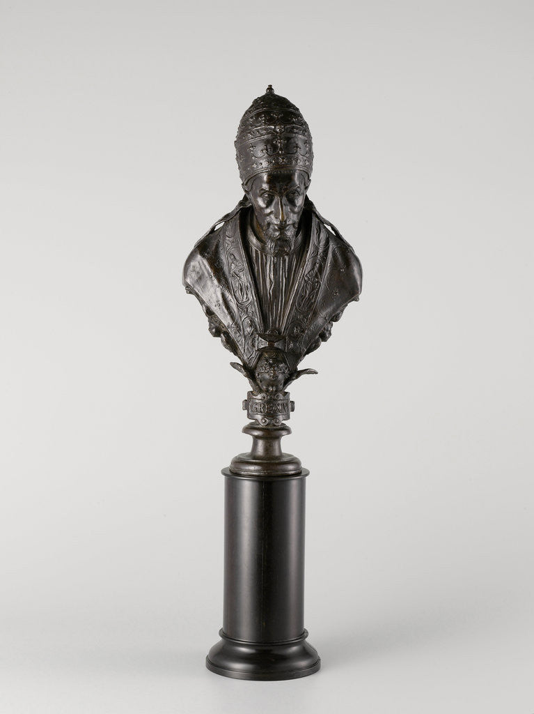 Detail of Bust of Pope Gregory XIV by Sebastiano Torrigiani