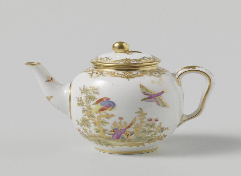 Detail of Teapot, belonging to a tea service (déjeuner Bolvry), Manufacture de Sèvres, Fallot by Anonymous