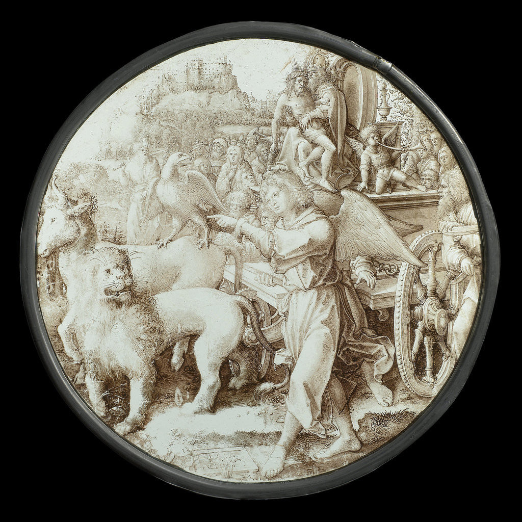 Detail of The Triumph of Eternity by Dirck Vellert
