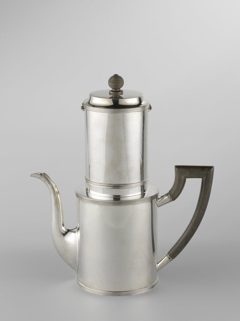 Detail of Drip filter coffee pot, Fa. Diemont by Jacobus Carrenhoff