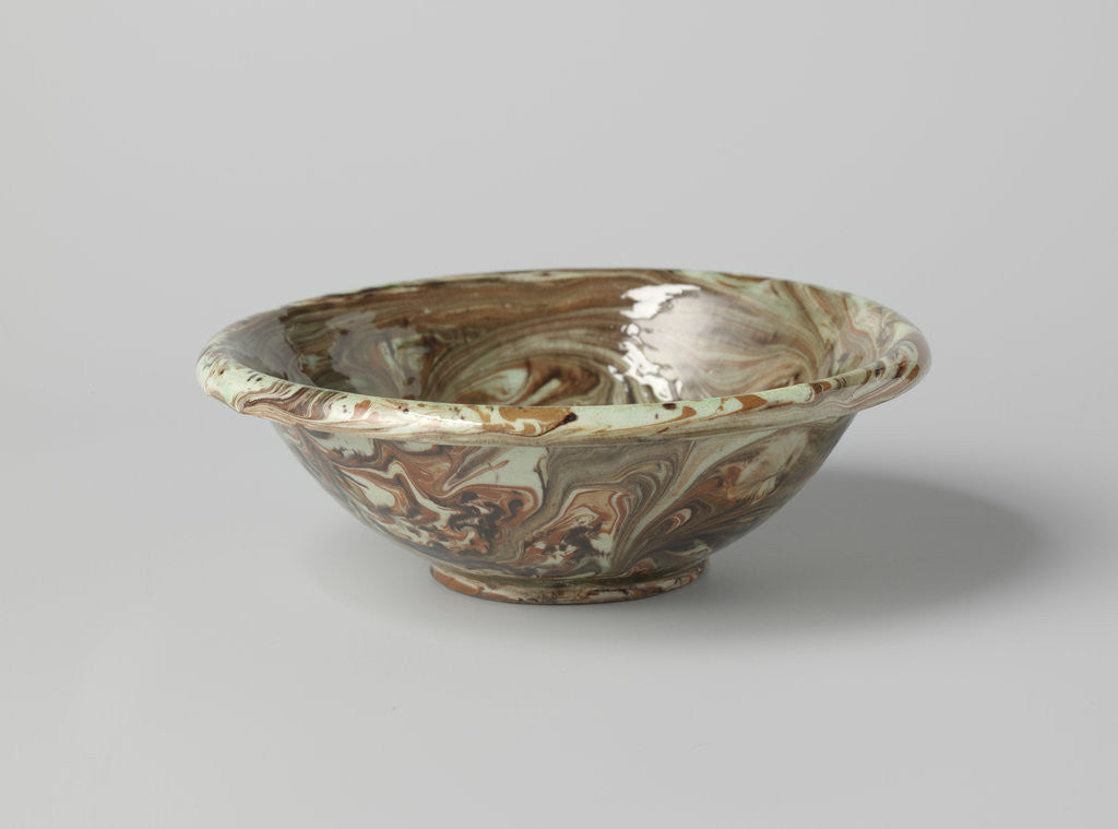 Detail of Come with everted mouth rim, decorated with marbled mud layer. Excavated Alkmaar The Netherlands by Anonymous