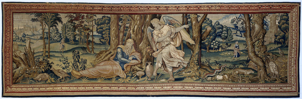 Detail of Elijah and the Angel by Willem Andriesz. de Raet