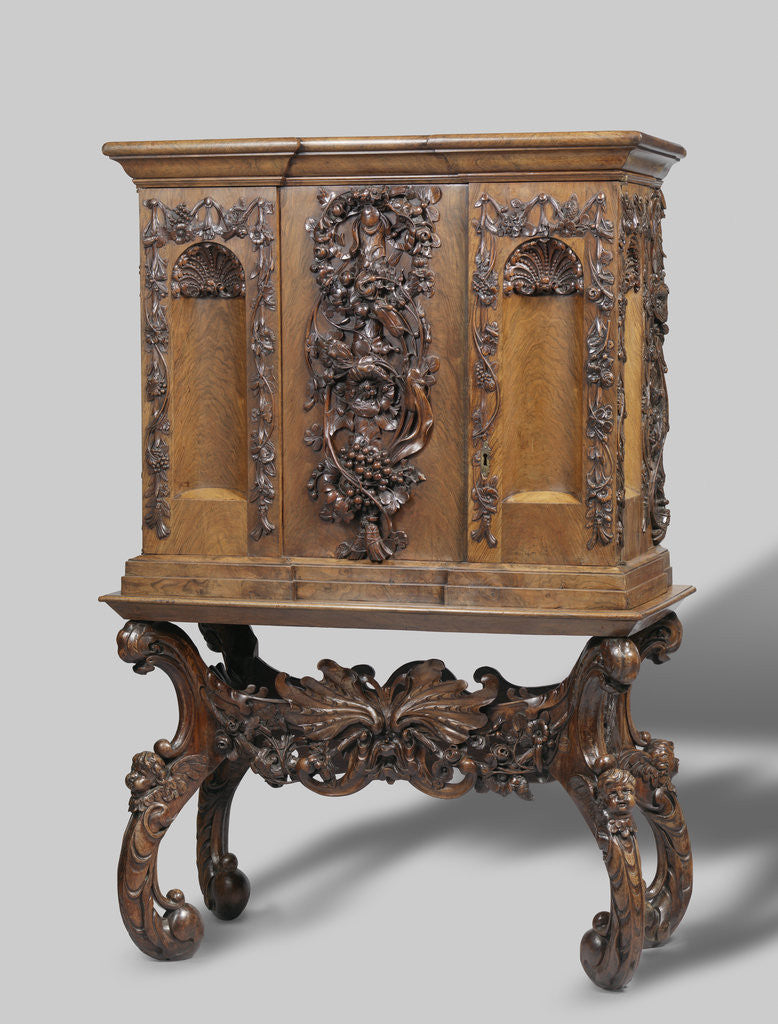 Detail of Baby linen cabinet by Anonymous